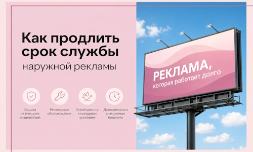 Как продлить срок службы наружной рекламы в Донском